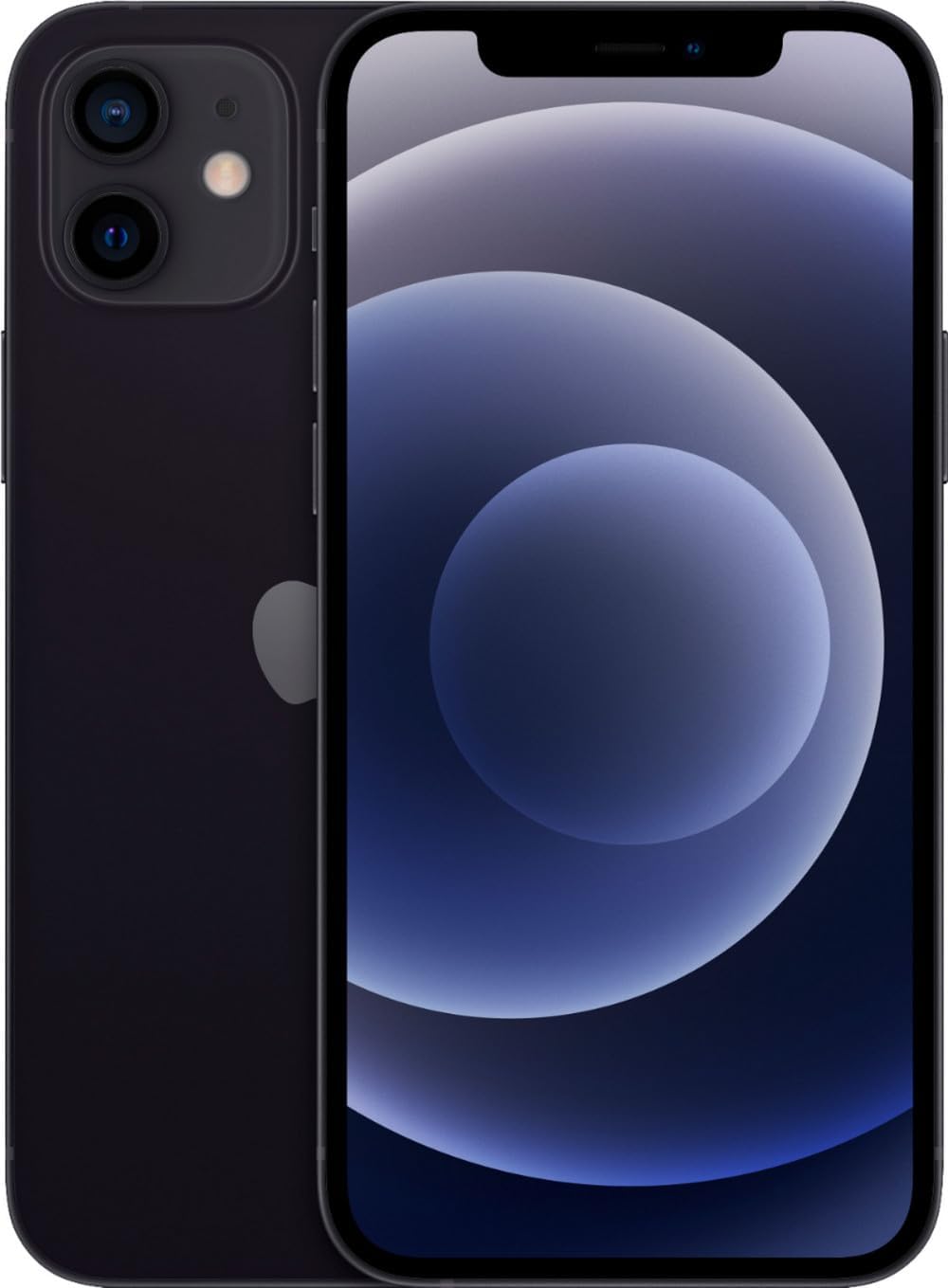 iPhone 12 Black catalogue reference image; used phone, not this exact handset