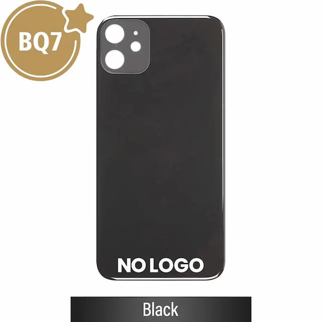 BQ7 Rear Glass With 3M Adhesive Replacement for iPhone 11 (NO LOGO)-Black