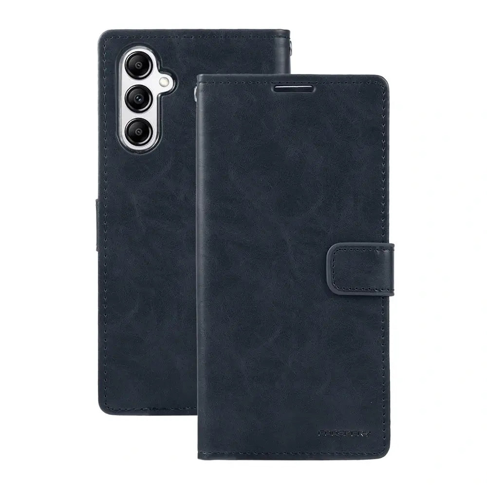 Mercury Blue Moon Diary Case for Samsung Galaxy A37 5G-Black