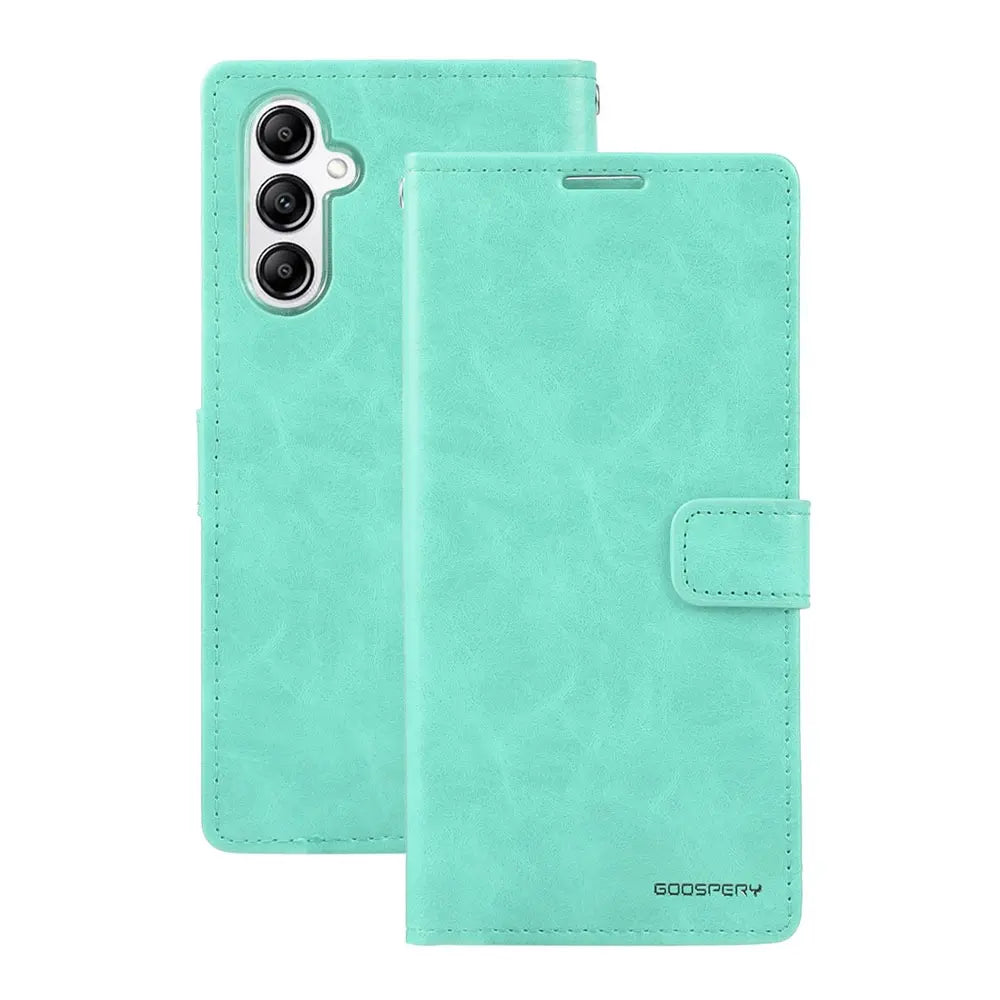 Mercury Blue Moon Diary Case for Samsung Galaxy A37 5G-Mint