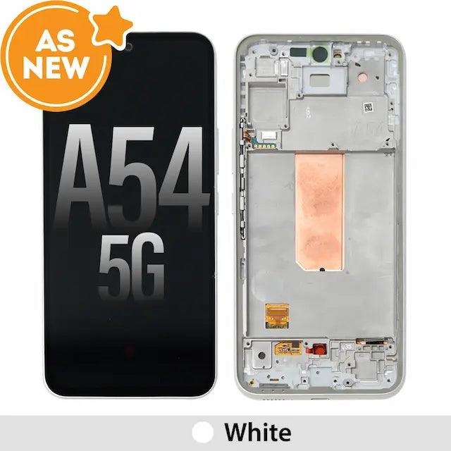 OLED Screen Replacement Digitizer for Samsung Galaxy A54 5G A546 -White (AS NEW)(SERVICE PACK SCREEN AND SERVICE PACK FRAME)