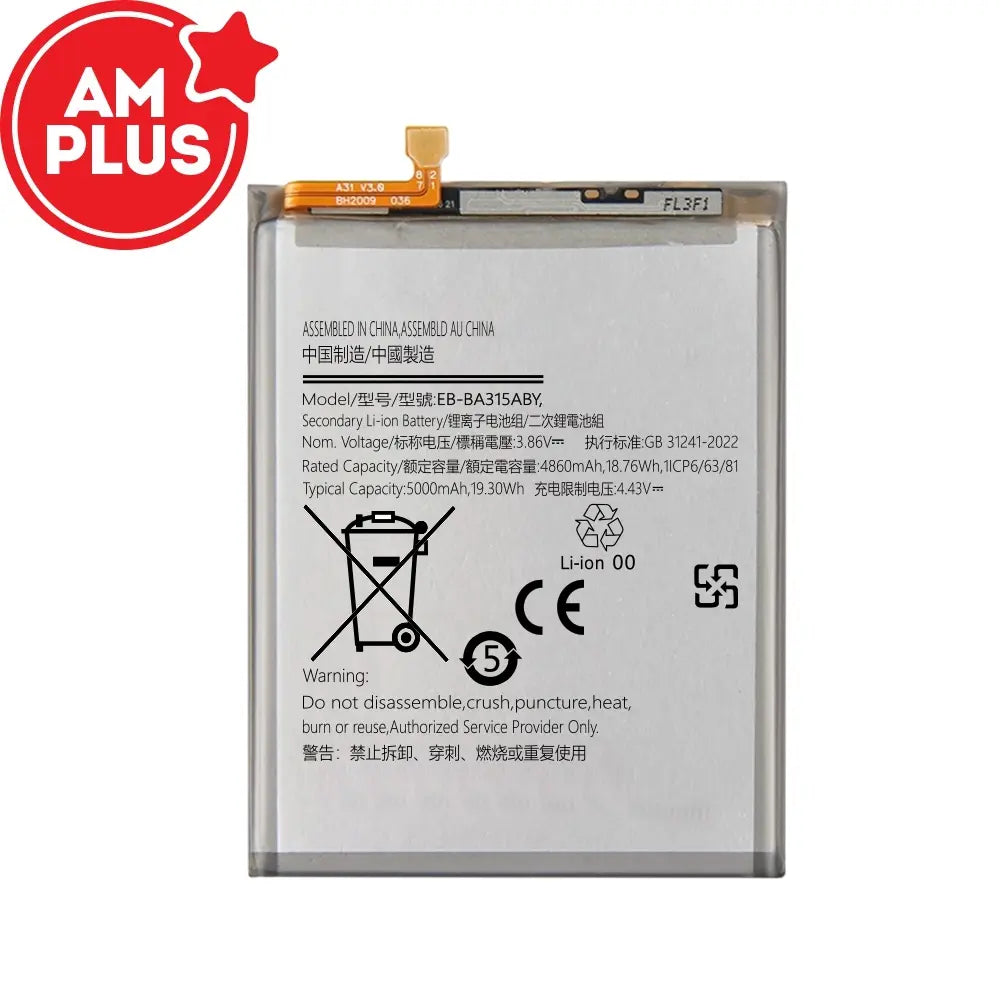 Samsung Galaxy A31 A315F / A32 A325 / A22 A225 Replacement Battery 4860mAh (AMPLUS)