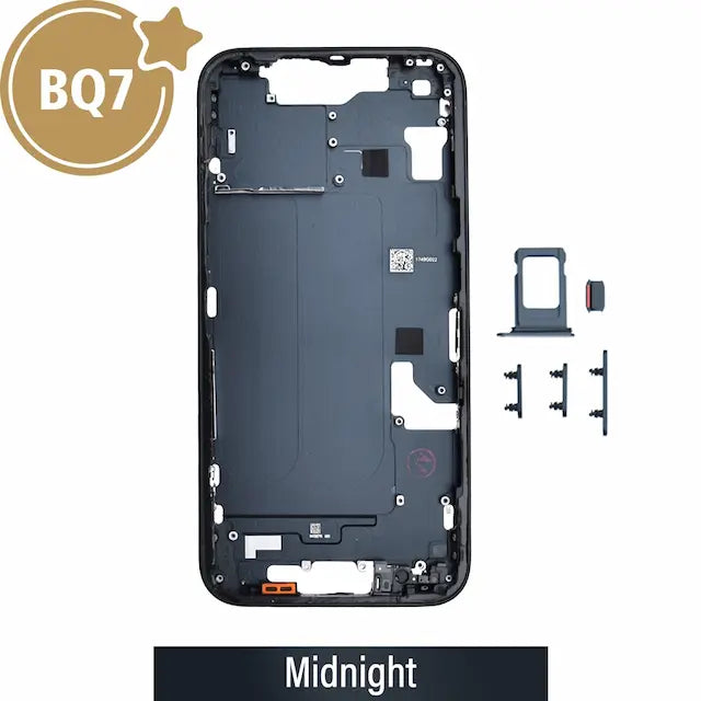 Mid-Frame Housing for iPhone 14-Midnight (With SIM Tray Version) (BQ7)