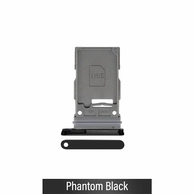 Single SIM Card Tray for Samsung Galaxy S23 S911B / S23 Plus S916B-Phantom Black