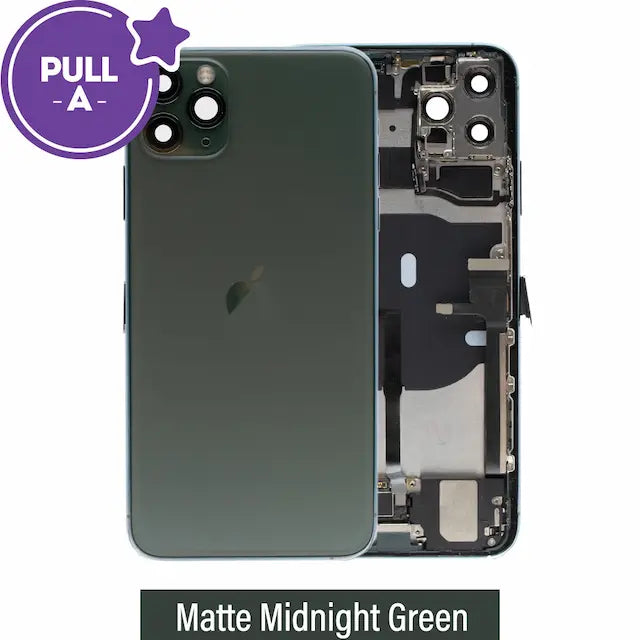 Rear Housing with Full Set Parts for iPhone 11 Pro Max-Matte Midnight Green (PULL-A)