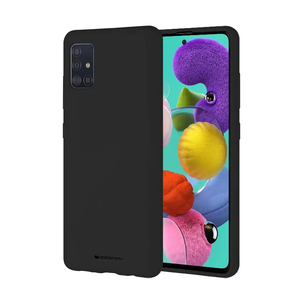 Mercury Soft Feeling Jelly Cover Case for Samsung Galaxy A71 5G-Navy