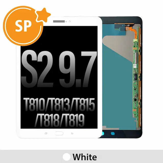 Samsung Galaxy Tab S2 9.7 LTE Screen Digitizer Replacement T810 / T813 / T815 / T818 / T819 GH97-17729B (Service Pack)-White