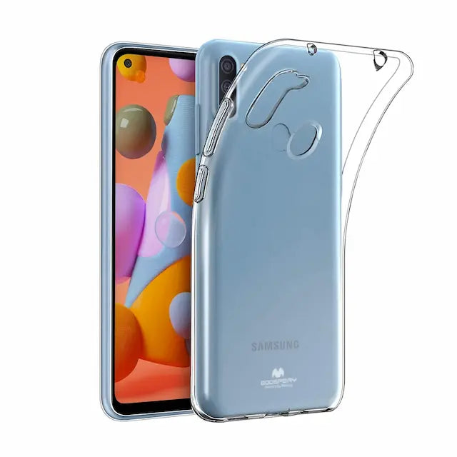 Mercury Transparent Jelly Case Cover for Samsung Galaxy A11