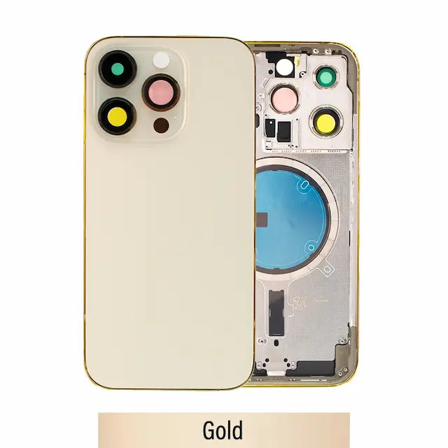 Rear Housing for iPhone 14 Pro (NO LOGO)-Gold