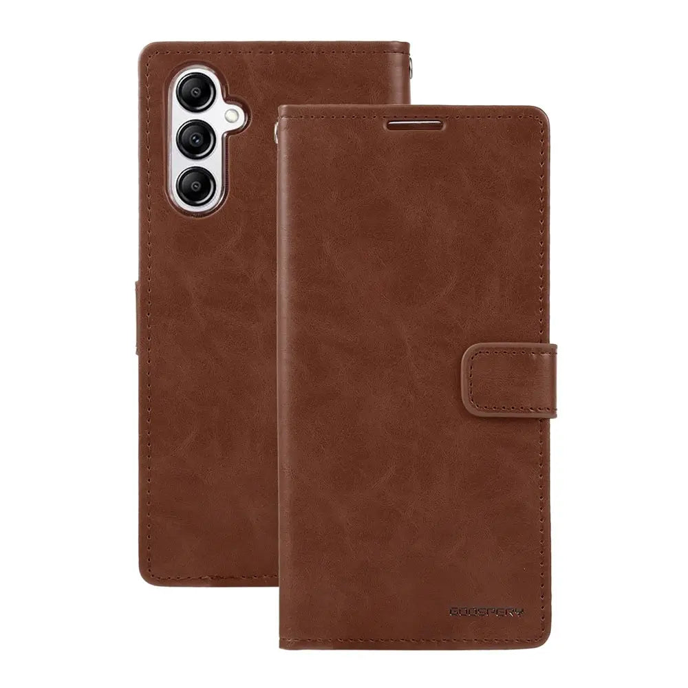 Mercury Blue Moon Diary Cover Case for Samsung Galaxy A26 5G-Brown