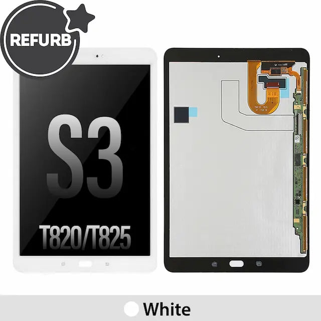 REFURB LCD Assembly Replacement for Samsung Galaxy Tab S3 9.7 T820 (Wi-Fi) / T825 (3G/LTE)-White
