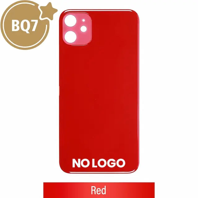 BQ7 Rear Glass With 3M Adhesive Replacement for iPhone 11 (NO LOGO)-Red