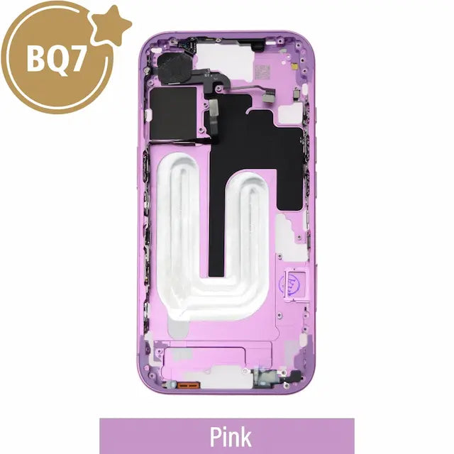 Mid-Frame Housing for iPhone 16 -Pink (With SIM Tray Version) (BQ7)