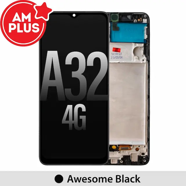Samsung Galaxy A32 4G A325F AMPLUS OLED Screen Replacement Digitizer with Frame-Black