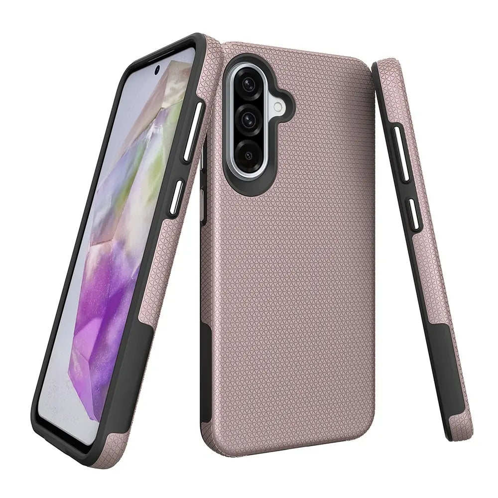 Rhinos Rugged Shockproof Case Cover for Samsung Galaxy A36 5G A366B / A56 5G A566B / A37 5G A375B / A27 Rose Gold