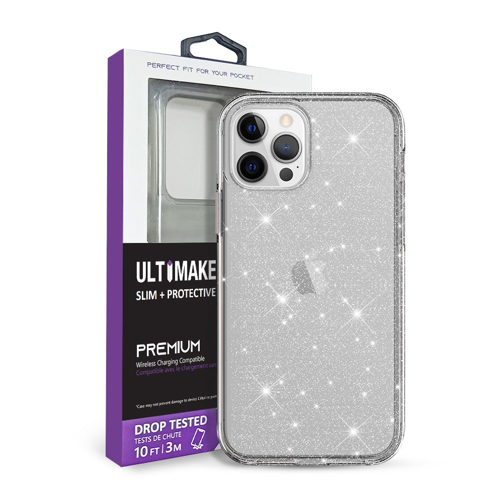 Ultimate Glitter Shockproof Case Cover for iPhone X / XS - Transparent