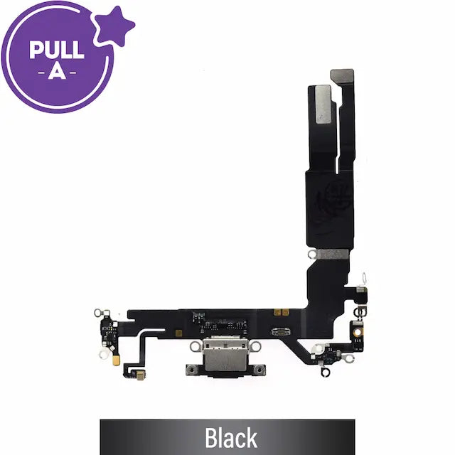 Charging Port for iPhone 16 (PULL-A)-Black