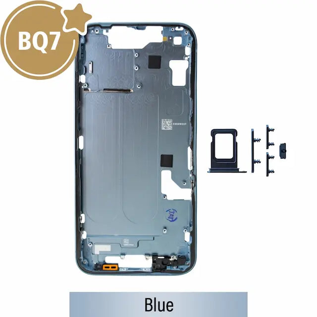 Mid-Frame Housing for iPhone 14-Blue (With SIM Tray Version) (BQ7)