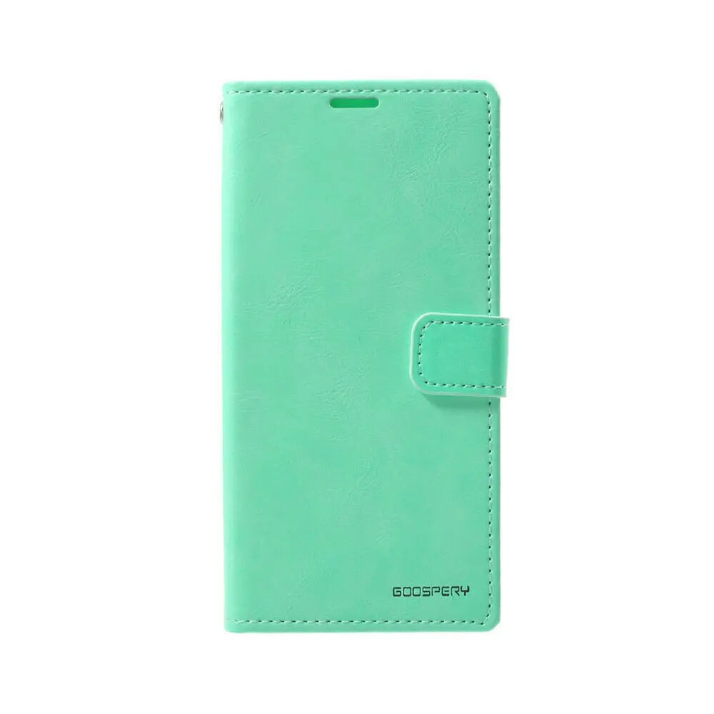 Mercury Blue Moon Diary Cover Case for Samsung Galaxy A12-Black