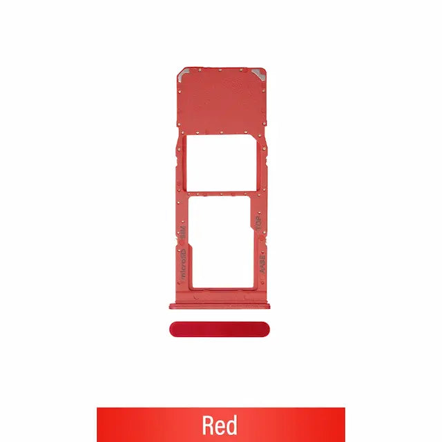 Single SIM Card Tray for Samsung Galaxy A12 A125F-Red