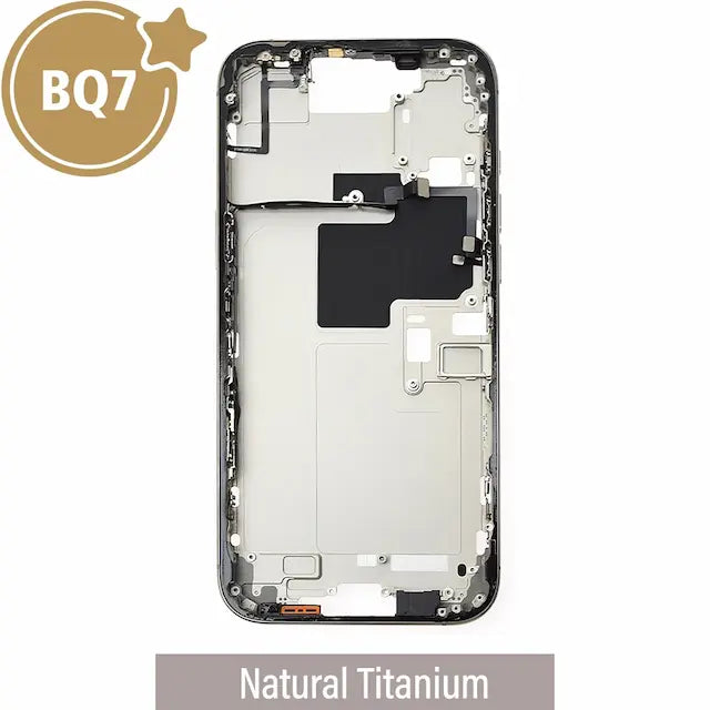 Mid-Frame Housing for iPhone 16 Pro Max-Natural Titanium (With SIM Tray Version) (BQ7)