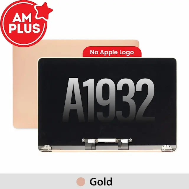 AMPLUS Complete LCD Display Assembly for MacBook Air 13" A1932 (2018) (NO LOGO )-Gold