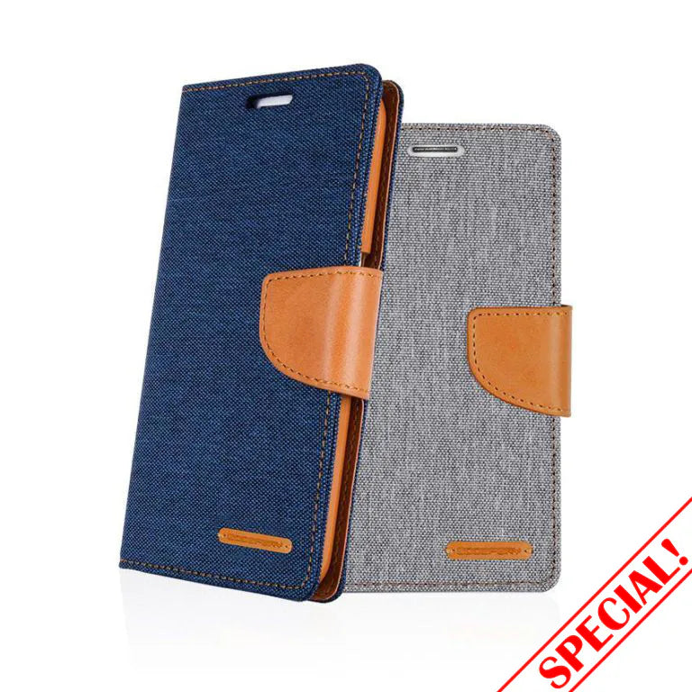 Canvas Diary Wallet Case for iPhone 16 Pro Max