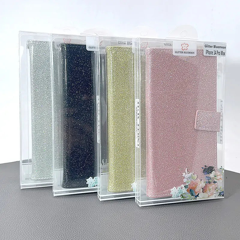 Glitter Bluemoon Wallet Case for iPhone 16 Plus