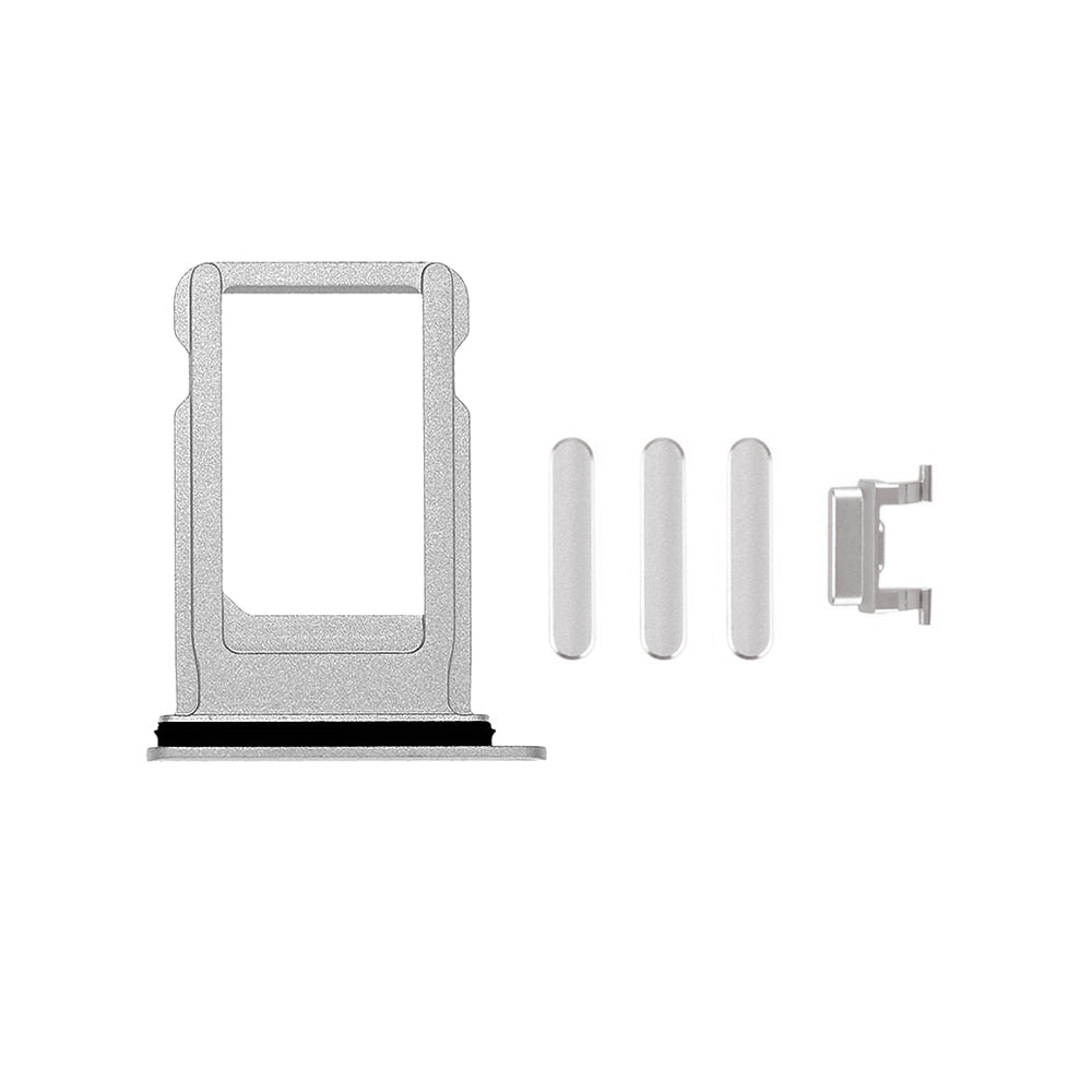 SIM Card Tray & Side Button Set for iPhone 8 – High Quality Replacement