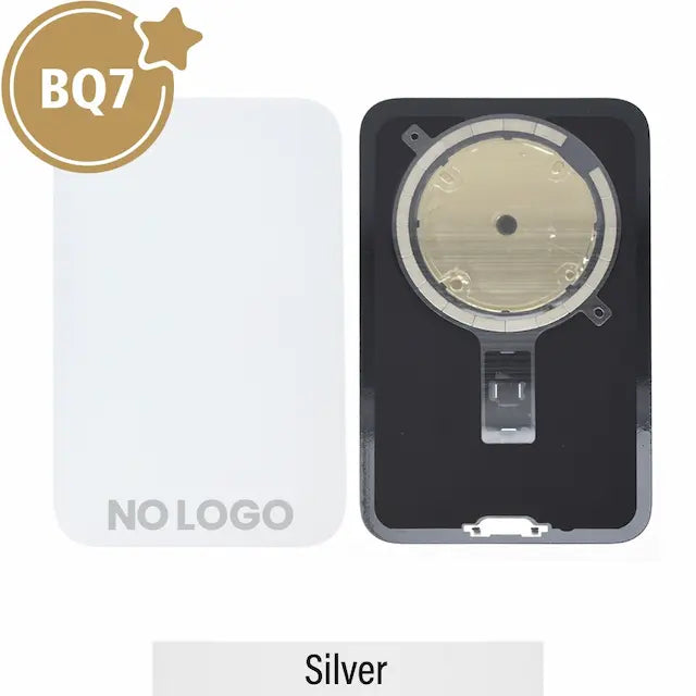 BQ7 Rear Cover Glass With Magsafe Magnet for iPhone 17 Pro Max (NO LOGO) -Silver