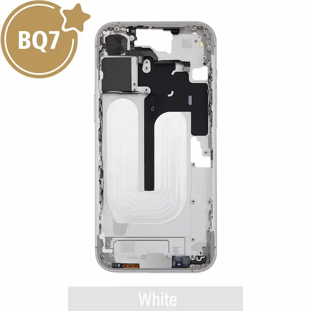 Mid-Frame Housing for iPhone 16 Plus -White (With SIM Tray Version) (BQ7)