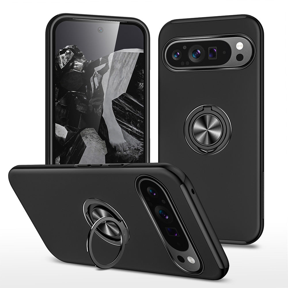 Magnetic Ring Holder Shockproof Cover Case for Google Pixel 9 / 9 Pro / 11 / 11 Pro
