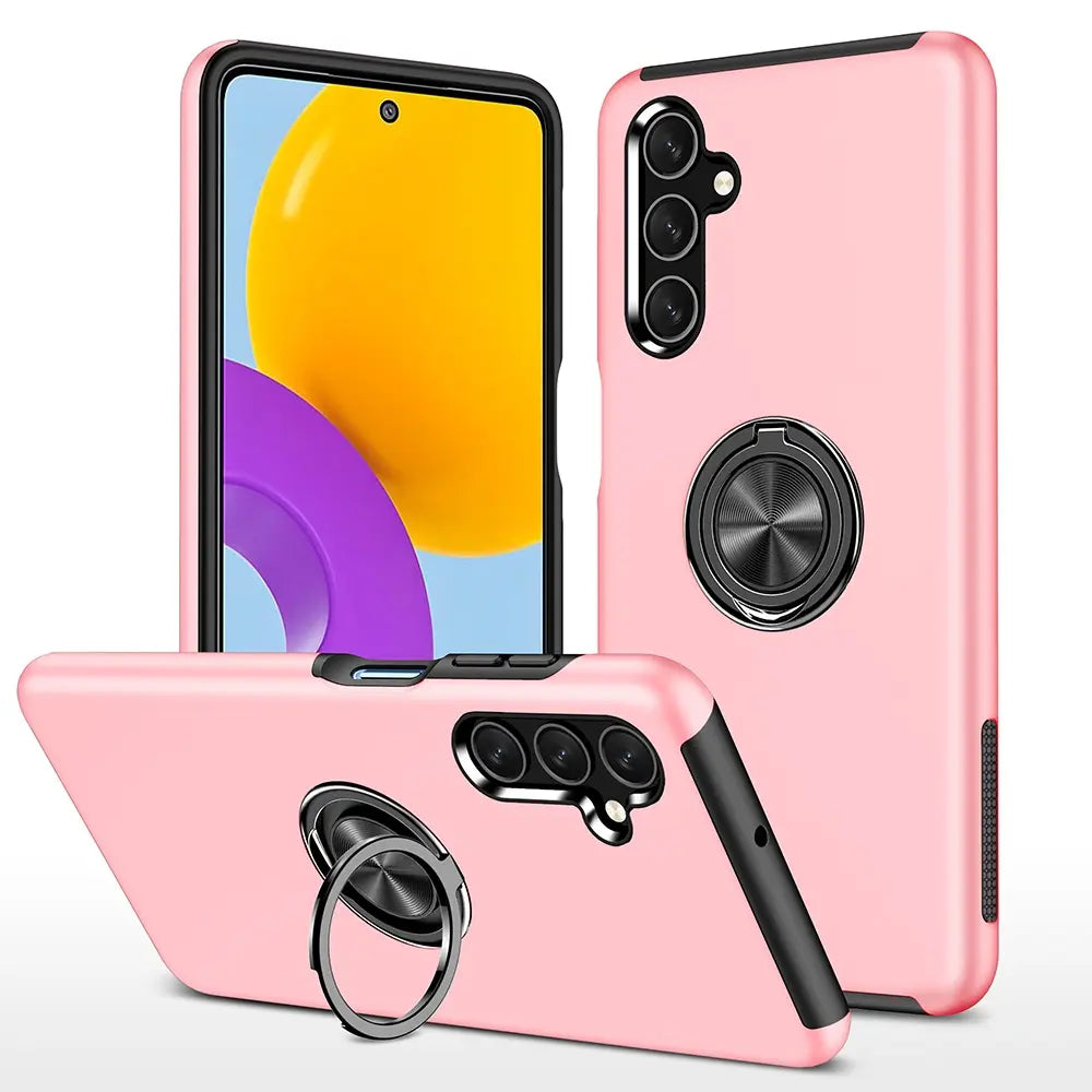 Magnetic Ring Holder Shockproof Cover Case for Samsung Galaxy A05s A057-Black