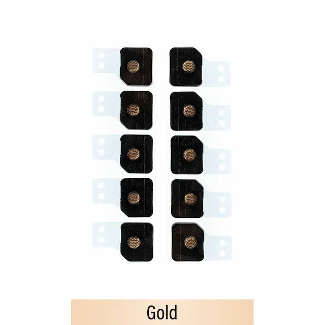 Flashlight Anti-dust Mesh for iPhone 11 Pro / 11 Pro Max-Gold (Pack of 10)