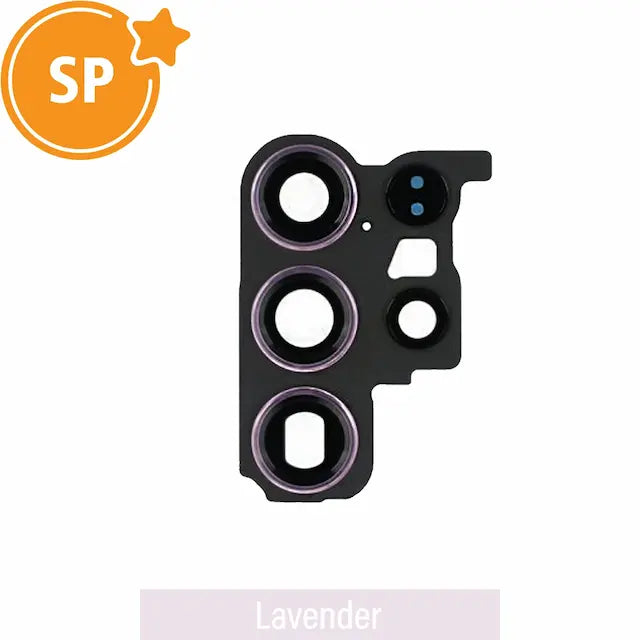 Rear Camera Lens Back Glass Cover for Samsung Galaxy S23 Ultra 5G S918B GH82-30462D (Service Pack)-Lavender