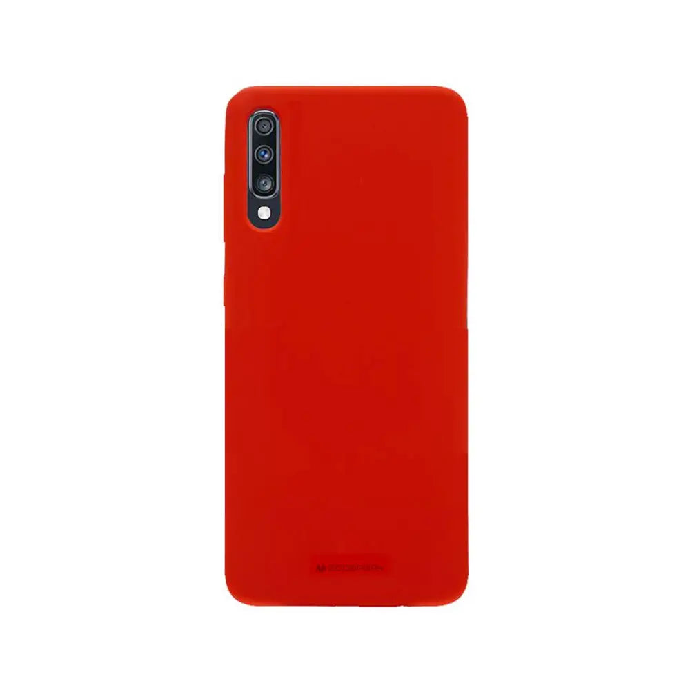 Mercury Silicone Cover Case for Samsung Galaxy A70-Lavender Grey