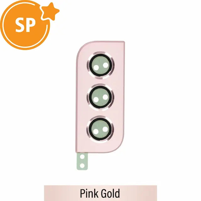 Rear Camera Lens Back Glass Cover for Samsung Galaxy S22 5G S901B GH98-47028D (Service Pack)-Pink Gold