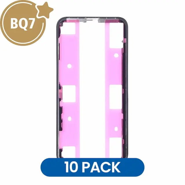 Front LCD Screen Bezel Frame With 3M Glue for iPhone X (BQ7) (Pack of 10)