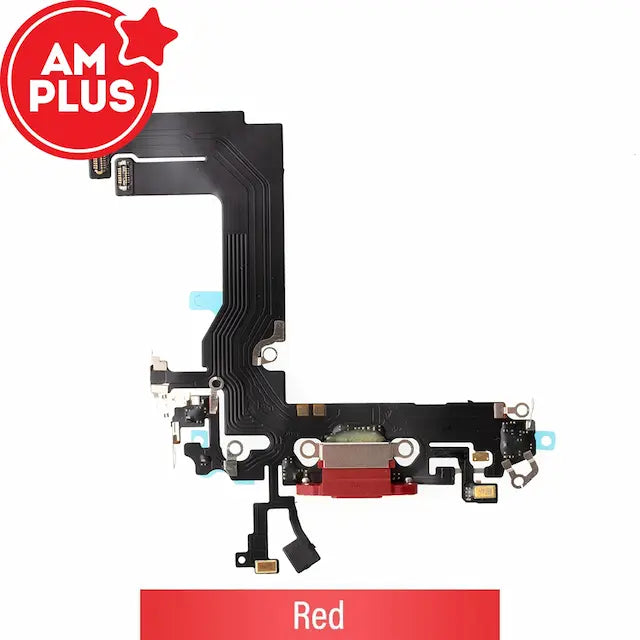 AMPLUS Charging Port for iPhone 13 mini-Red