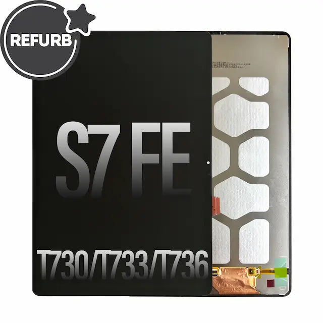 REFURB LCD Assembly Replacement for Samsung Galaxy Tab S7 FE T730 / T733 / T736B-Black