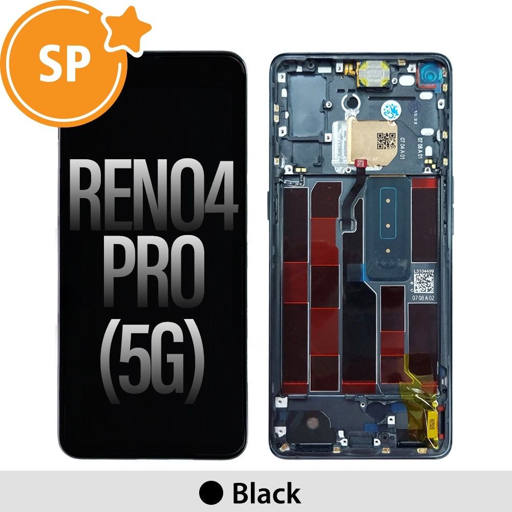 OLED Screen Digitizer Replacement with Frame for OPPO Reno4 Pro 5G (Service Pack)