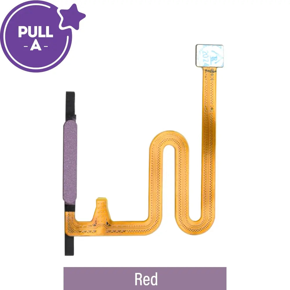 Fingerprint Reader with Flex Cable for Samsung Galaxy A14 A145R (PULL-A)-Red