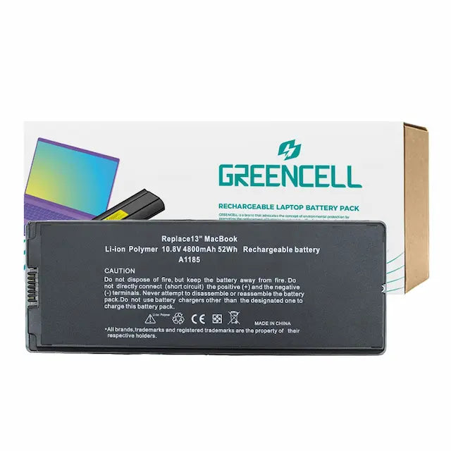 Greencell Battery A1185 for Apple MacBook 13'' A1181 (2006-2009)