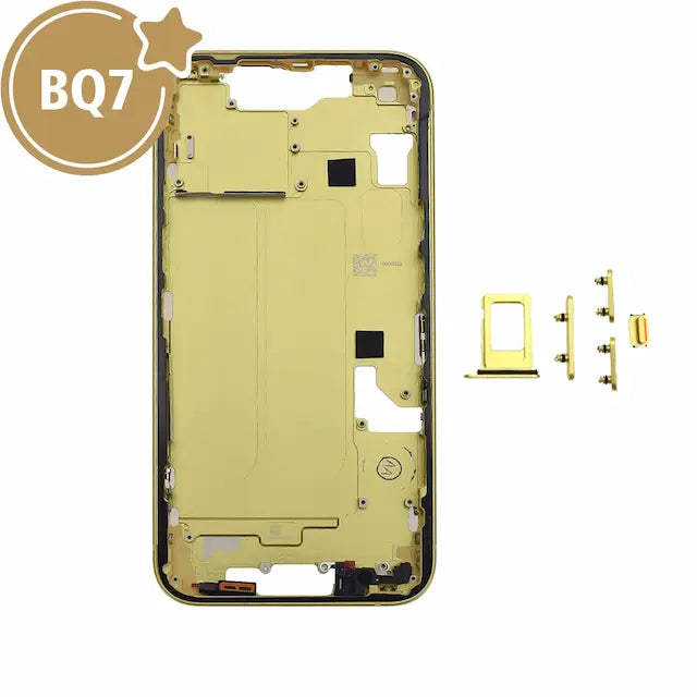 Mid-Frame Housing for iPhone 14-Yellow (With SIM Tray Version) (BQ7)