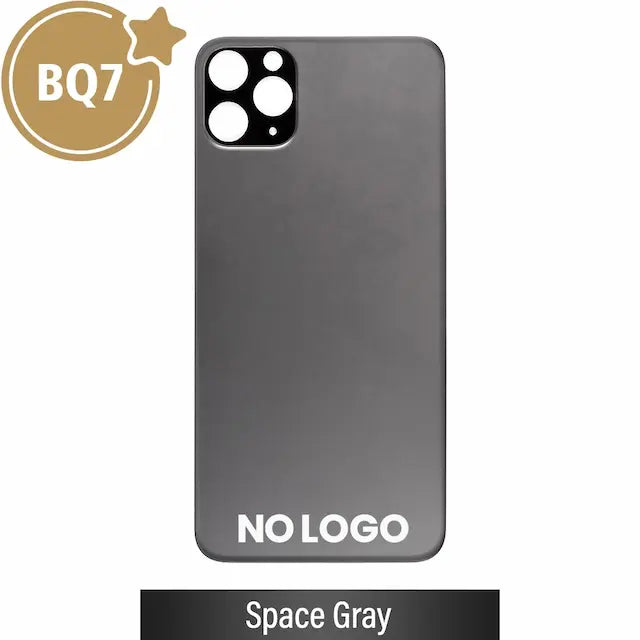BQ7 Rear Glass With 3M Adhesive Replacement for iPhone 11 Pro (NO LOGO)-Space Gray