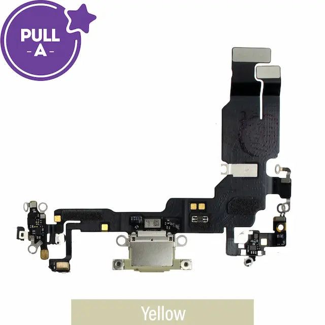 Charging Port for iPhone 15 (PULL-A)-Yellow
