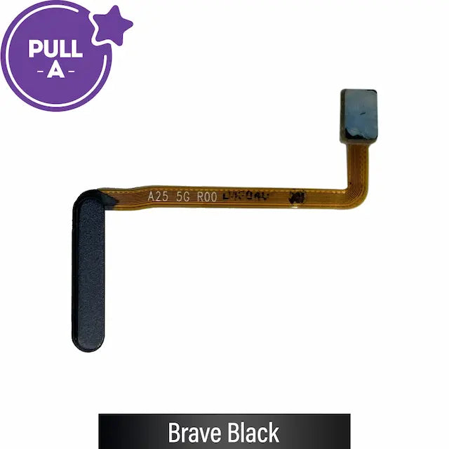 Fingerprint Reader with Flex Cable for Samsung Galaxy A25 5G A256B (PULL-A)-Brave Black