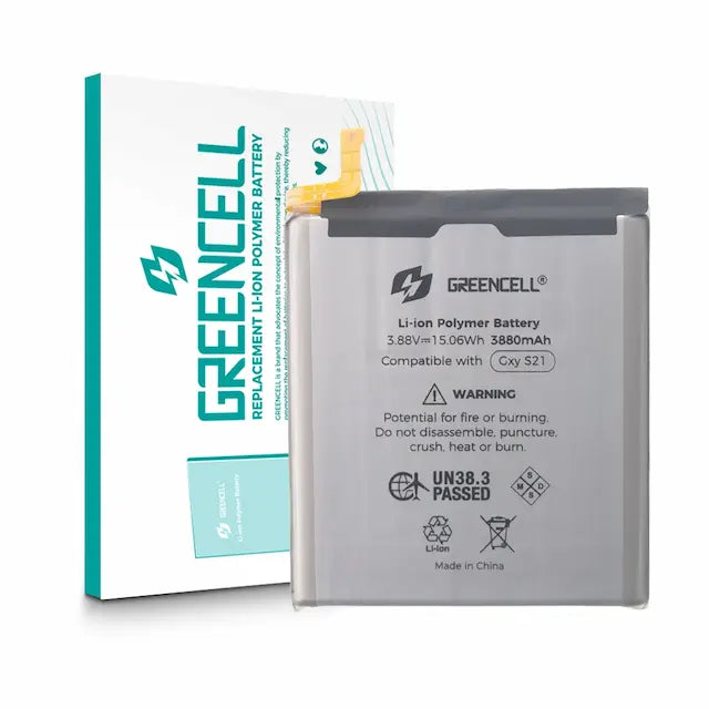 Greencell Samsung Galaxy S21 5G G991B Replacement Battery with Adhesive Strips 3880mAh
