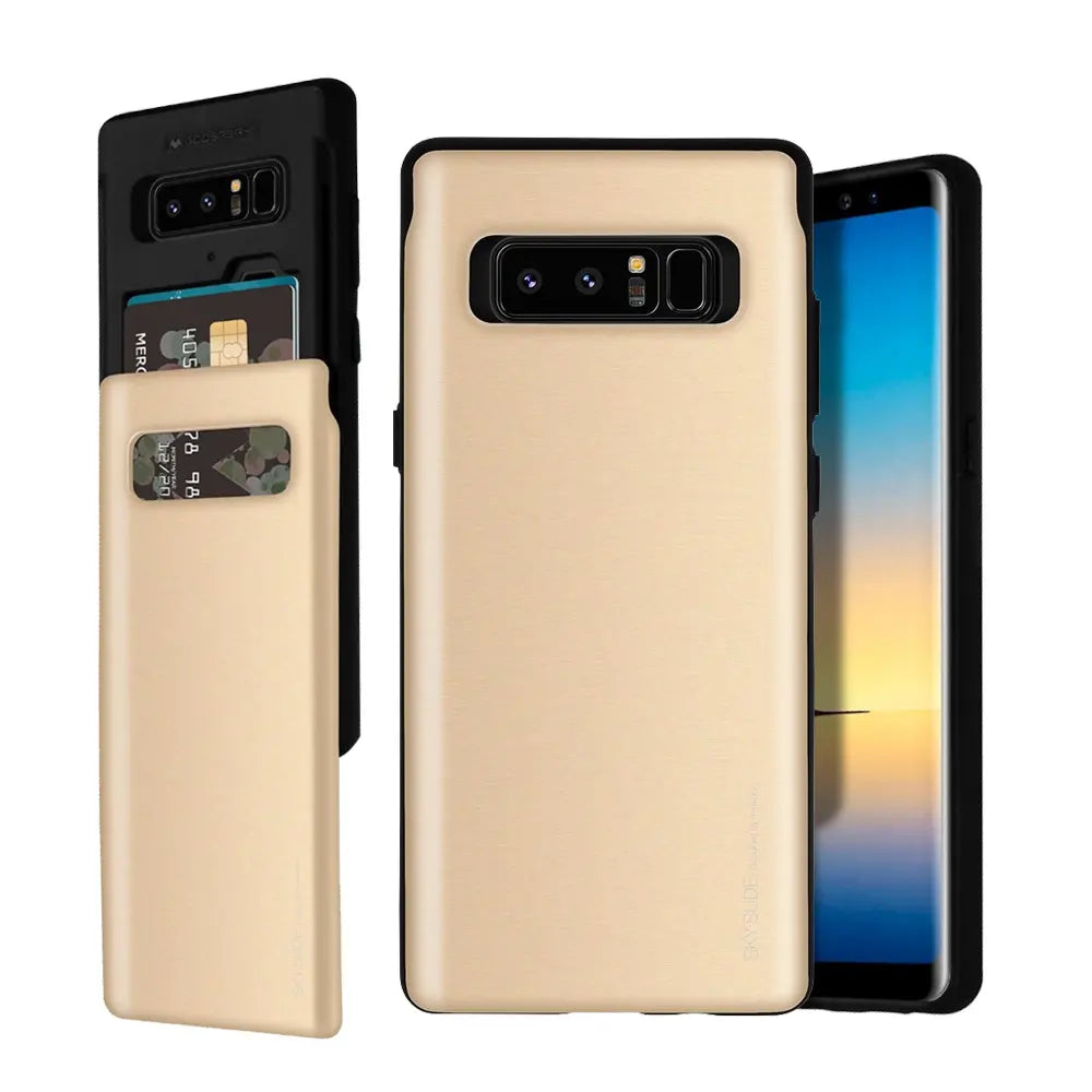 Mercury Sky Slide Bumper Case for Samsung Galaxy Note 8-Black