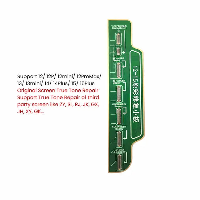JC V1SE / V1S Pro True Tone Repair Adapter for iPhone 12 Series / 13 / 13 Mini / 14 / 14 Plus / 15 / 15 Plus